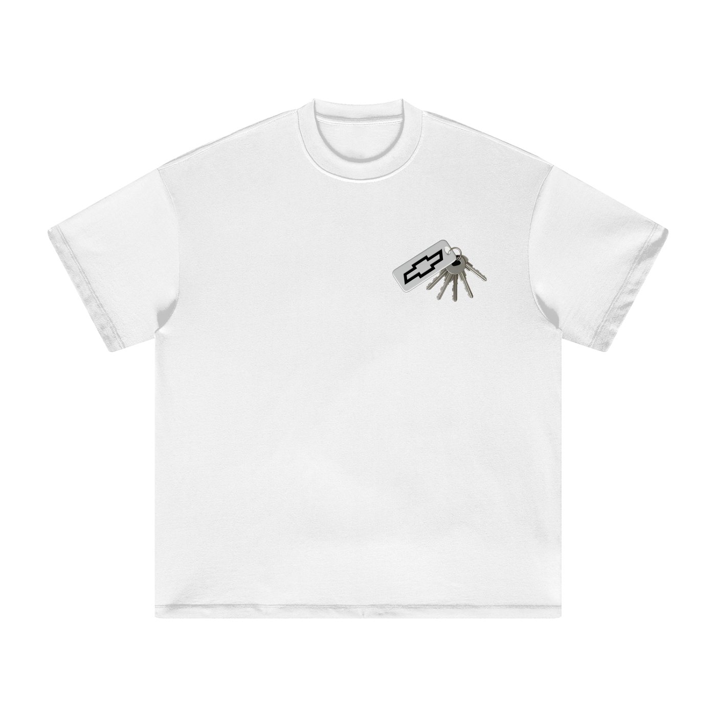 SINCO CHEVY KEYS WHITE SHIRT